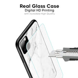 Modern White Marble Glass Case for Realme 9i