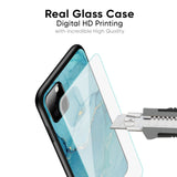 Blue Golden Glitter Glass Case for Realme 11 Pro Plus 5G