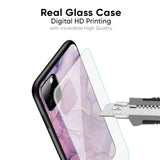 Purple Gold Marble Glass Case for Realme C35