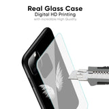 White Angel Wings Glass Case for Oppo Reno10 5G