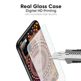 Floral Mandala Glass Case for Realme C21Y