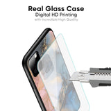 Marble Ink Abstract Glass Case for Vivo V27 5G