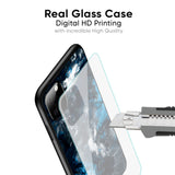 Cloudy Dust Glass Case for Redmi Note 11