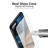 Wooden Tiles Glass Case for Realme 9i