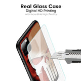 Red Skull Glass Case for Samsung Galaxy F42 5G