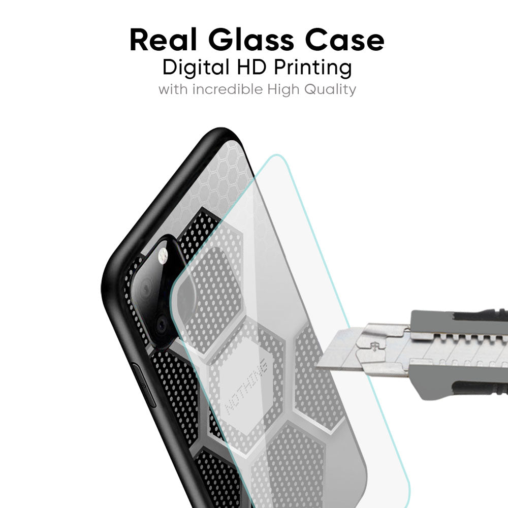 Hexagon Style Nothing Phone 1 Glass Back Cover - Flat 35% Off On Nothing  Phone 1 Back Cover –