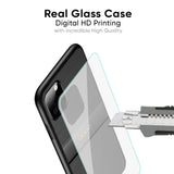 Grey Metallic Glass Case For Oppo A96
