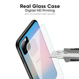 Blue & Pink Ombre Glass case for Poco M4 5G