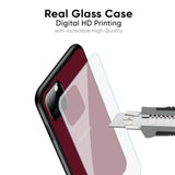 Classic Burgundy Glass Case for Realme C11