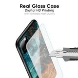 Golden Splash Glass Case for Realme 7