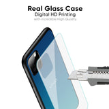 Celestial Blue Glass Case For Vivo V23e 5G