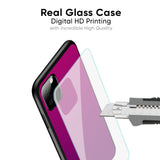 Magenta Gradient Glass Case For Vivo Y75 5G