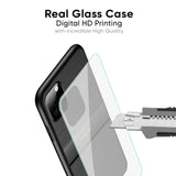 Grey Metallic Glass Case For Redmi 12C