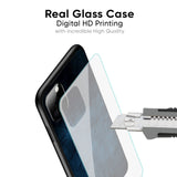 Dark Blue Grunge Glass Case for Samsung Galaxy F54 5G