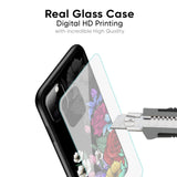 Rose Flower Bunch Art Glass Case for OnePlus 7