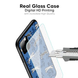 Blue Cheetah Glass Case for iPhone 14 Plus