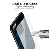 Dark Blue Grunge Glass Case for Google Pixel 6a