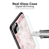 Shimmer Roses Glass case for Vivo V27 5G