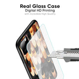 Bronze Abstract Glass Case for Redmi Note 12
