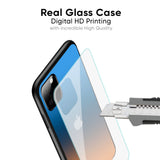 Sunset Of Ocean Glass Case for iPhone XR