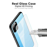 Wavy Blue Pattern Glass Case for Oppo F19 Pro