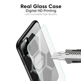 Hexagon Style Glass Case For Samsung Galaxy M31 Prime