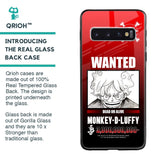 Luffy Wanted Glass Case for Samsung Galaxy S10