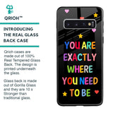 Magical Words Glass Case for Samsung Galaxy S10