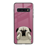 Funny Pug Face Samsung Galaxy S10 Plus Glass Back Cover Online