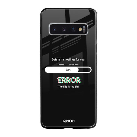 Error Samsung Galaxy S10 Plus Glass Back Cover Online