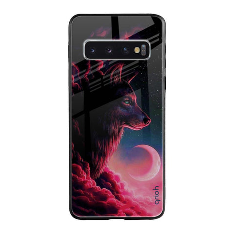 Moon Wolf Samsung Galaxy S10 Plus Glass Back Cover Online