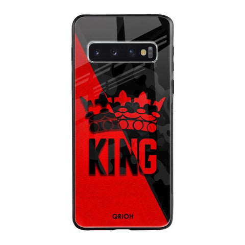 I Am A King Samsung Galaxy S10 Plus Glass Back Cover Online