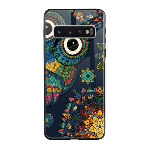 Owl Art Samsung Galaxy S10 Plus Glass Back Cover Online