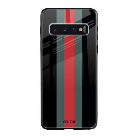 Vertical Stripes Samsung Galaxy S10 Plus Glass Back Cover Online