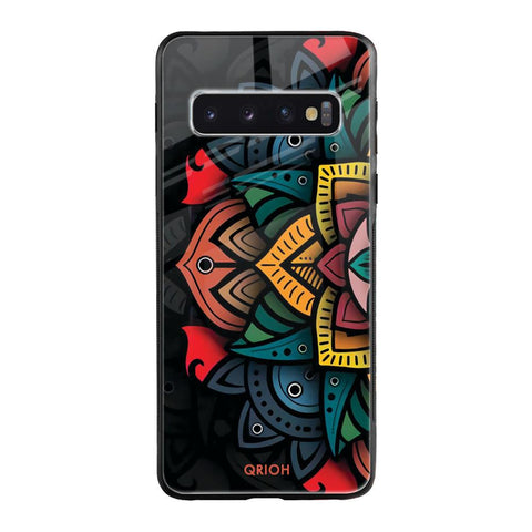 Retro Gorgeous Flower Samsung Galaxy S10 Plus Glass Back Cover Online