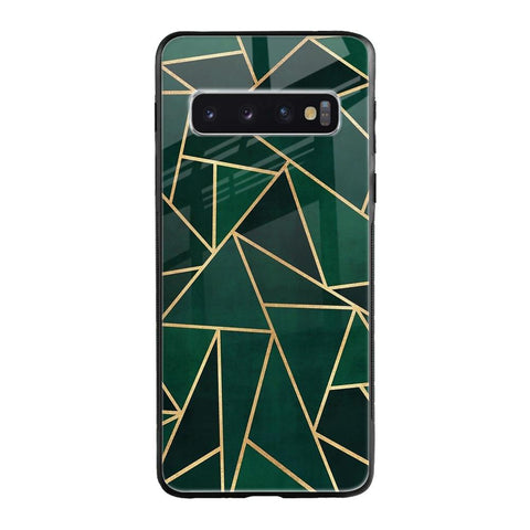 Abstract Green Samsung Galaxy S10 Plus Glass Cases & Covers Online