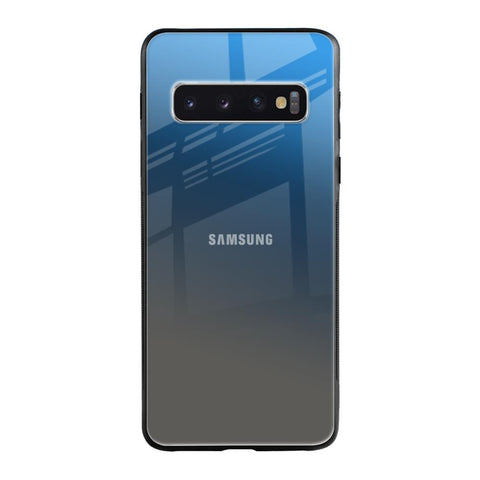 Blue Grey Ombre Samsung Galaxy S10 Plus Glass Back Cover Online