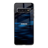 Blue Rough Abstract Samsung Galaxy S10 Plus Glass Back Cover Online