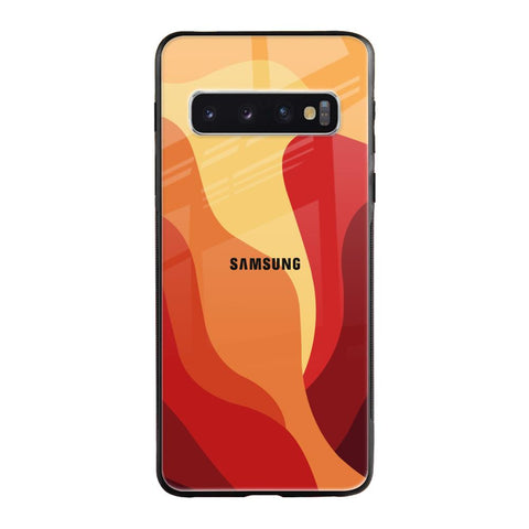 Magma Color Pattern Samsung Galaxy S10 Plus Glass Back Cover Online