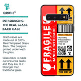 Handle With Care Glass Case for Samsung Galaxy S10 Plus