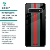 Vertical Stripes Glass Case for Samsung Galaxy S10 Plus