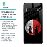 Anime Red Moon Glass Case for Samsung Galaxy S10 Plus