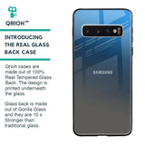 Blue Grey Ombre Glass Case for Samsung Galaxy S10 Plus