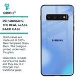 Vibrant Blue Texture Glass Case for Samsung Galaxy S10 Plus