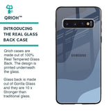 Navy Blue Ombre Glass Case for Samsung Galaxy S10 Plus