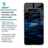 Blue Rough Abstract Glass Case for Samsung Galaxy S10 Plus