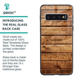 Wooden Planks Glass Case for Samsung Galaxy S10 Plus