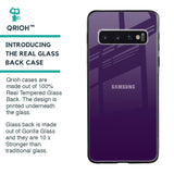 Dark Purple Glass Case for Samsung Galaxy S10 Plus