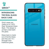 Blue Aqua Glass Case for Samsung Galaxy S10 Plus