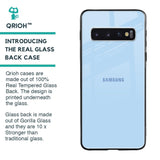 Pastel Sky Blue Glass Case for Samsung Galaxy S10 Plus